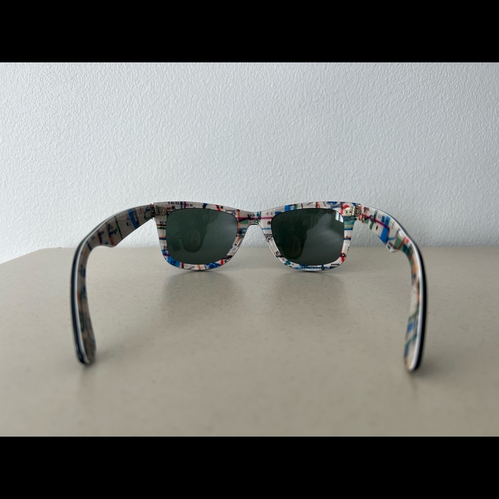 Ray-Ban NYC Subway Print Junior Wayfrarer
